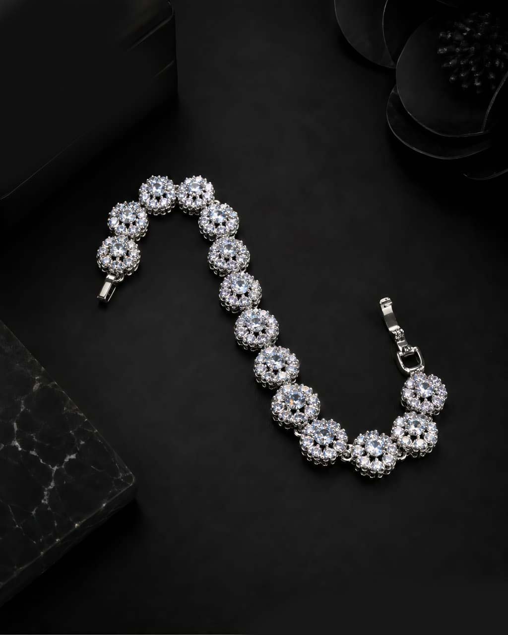 Mirabelle Silver Zircon Bracelet