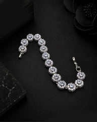 Mirabelle Silver Zircon Bracelet