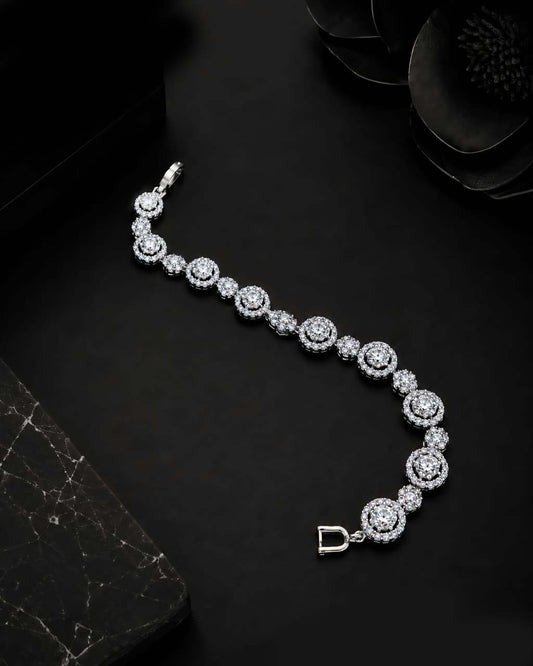 Amora Silver Zircon Bracelet
