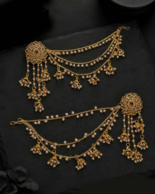 Maharani Bahubali Earrings with Saharey