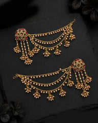 Maharani Bahubali Earrings with Saharey