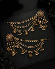 Bahubali Heritage Earrings with Saharey