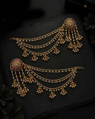 Bahubali Royal Earrings with Saharey