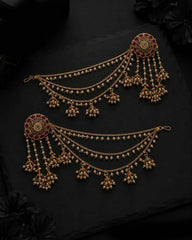 Bahubali Royal Earrings with Saharey