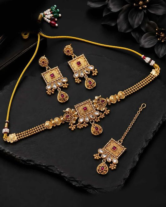 Rajwadi Heritage Choker Set