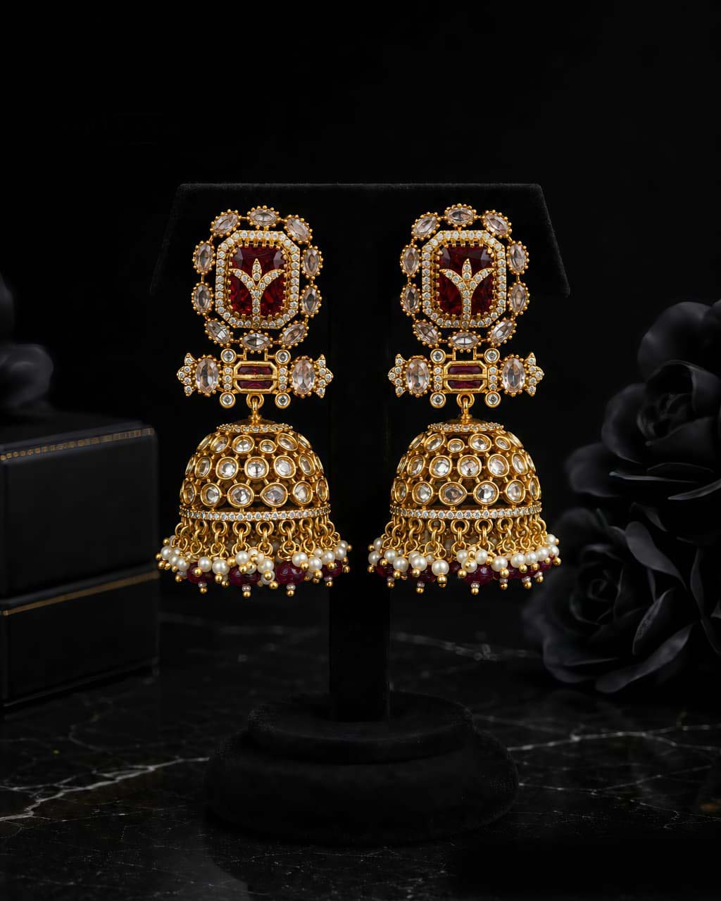 Divine South Indian Temple Jhumki