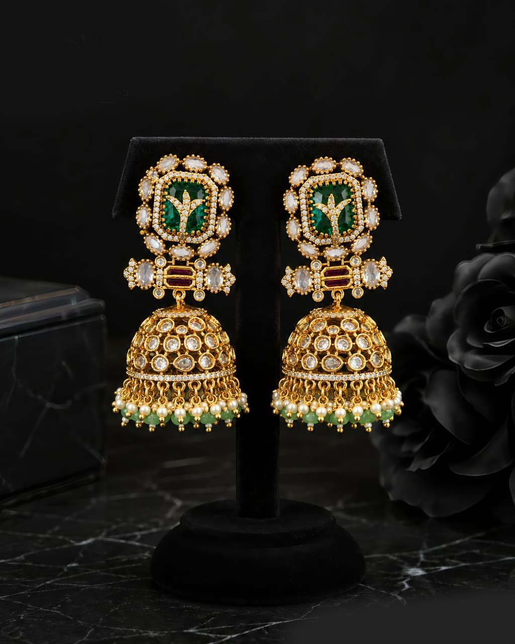 Divine South Indian Temple Jhumki