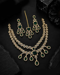 Celestia Luxe American Diamond Necklace Set