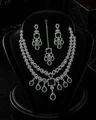 Celestia Luxe American Diamond Necklace Set
