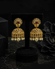Temple Grace South Indian Jhumki