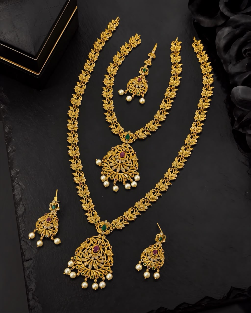 Royal Temple South Indian Mala Set