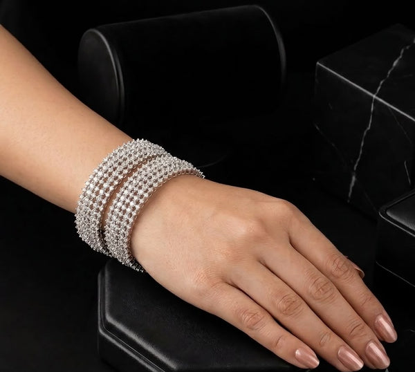 Luxe Shine Openable AD Bangles