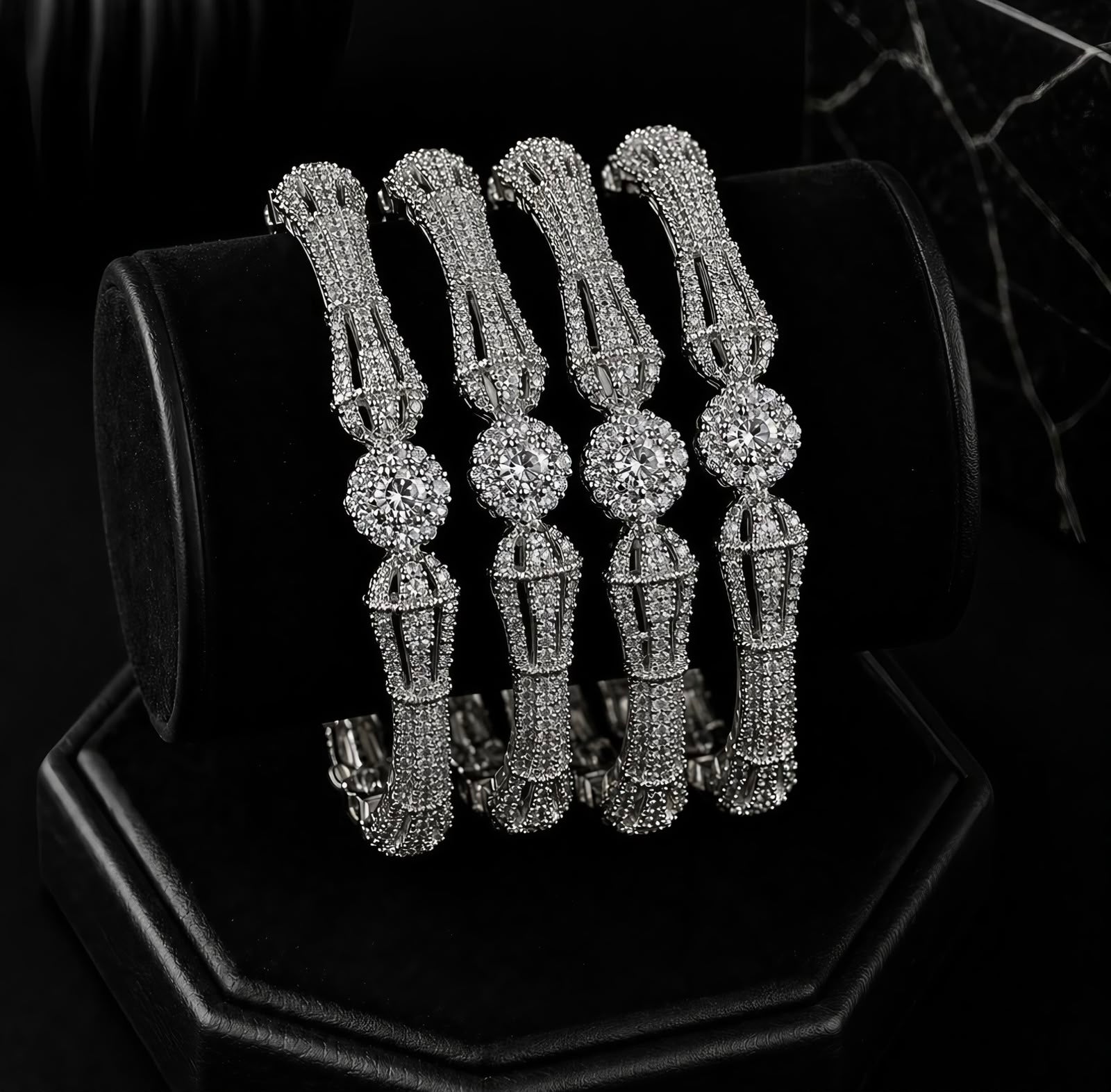Crystal Glow Luxury Bangles