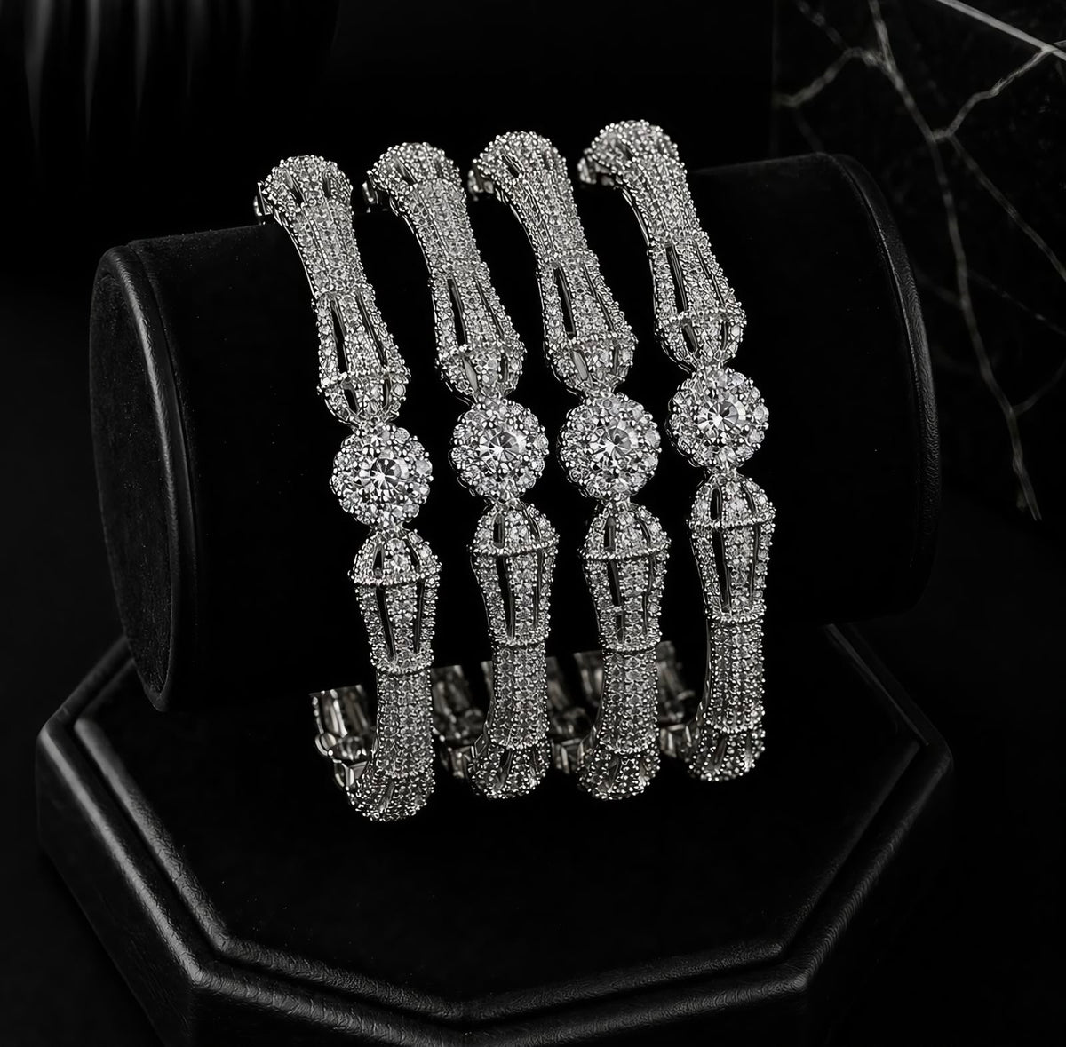 Crystal Glow Luxury Bangles
