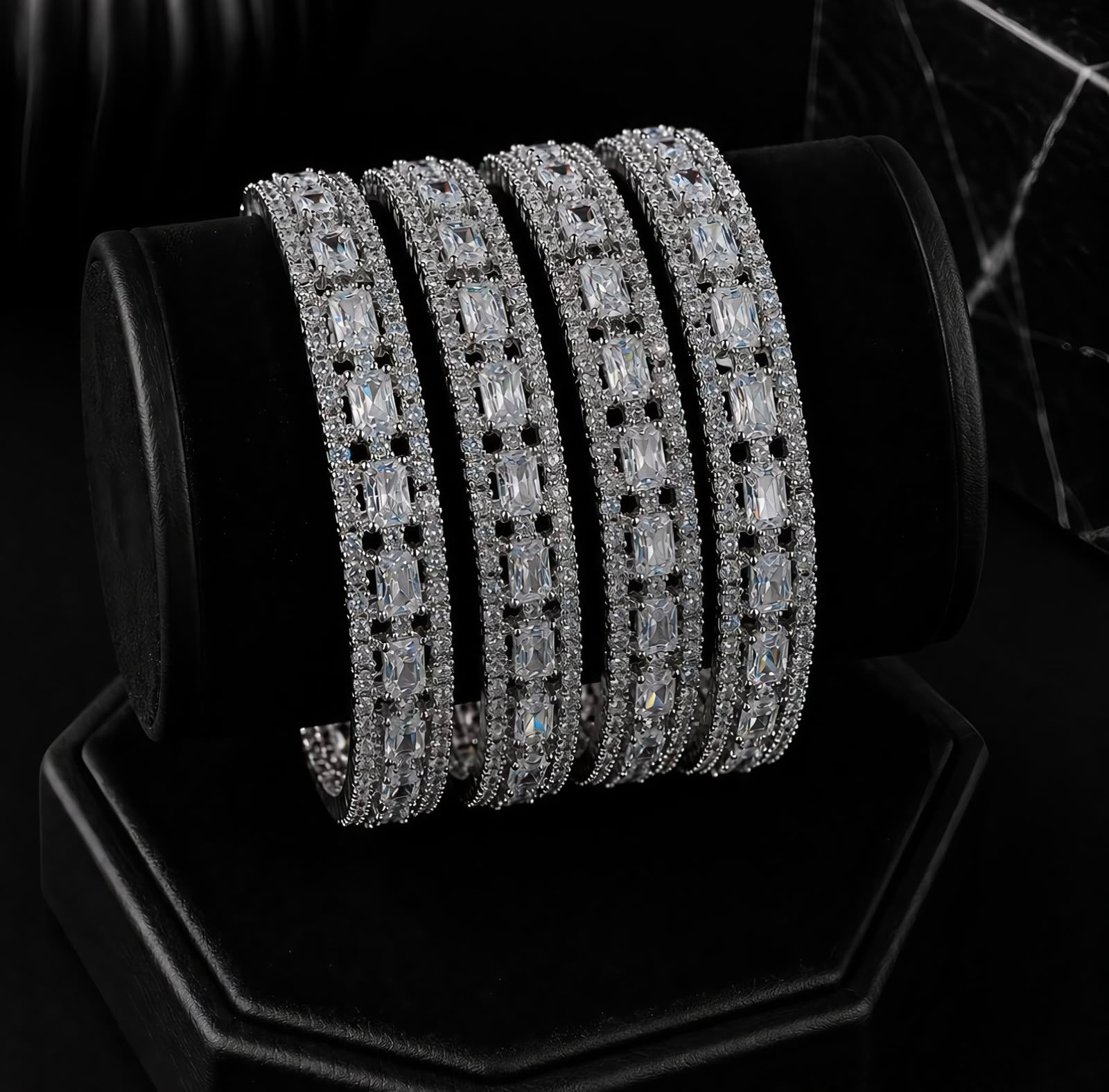 Luxe Shine American Diamond Bangles