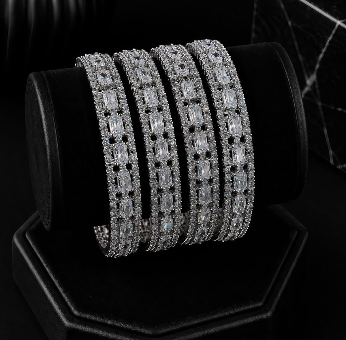 Luxe Shine American Diamond Bangles