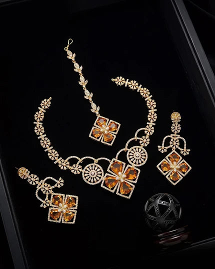 Aaranya Luxe American Diamond Set