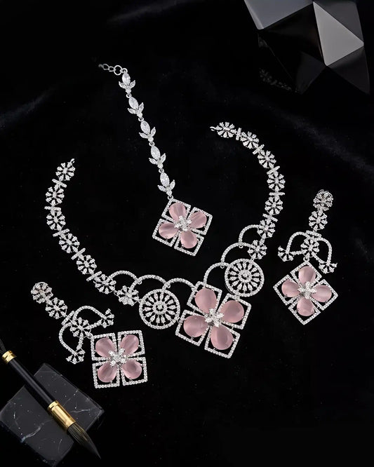 Aaranya Luxe American Diamond Set
