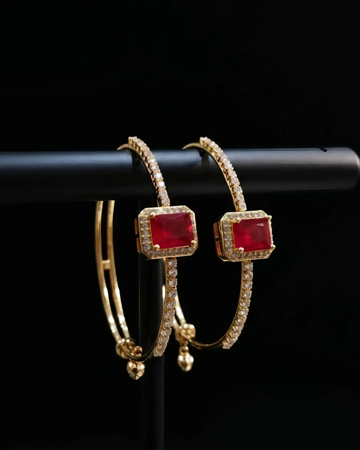 AD Zircon Bracelet Bangle Gold Plated Diamond Look Elegant Women’s Jewelry - Gram