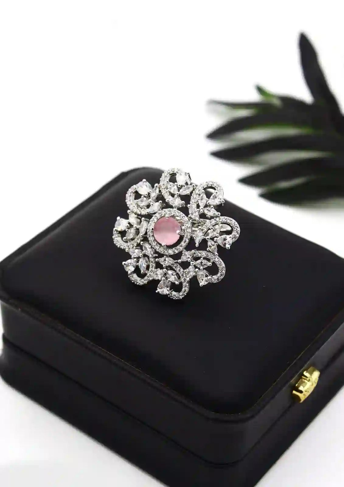 American Diamond Ring – Elegant Sparkle Ring in 7 Colors