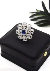 American Diamond Ring – Elegant Sparkle Ring in 7 Colors