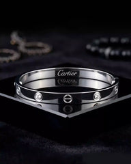 Stone Steel Bangle