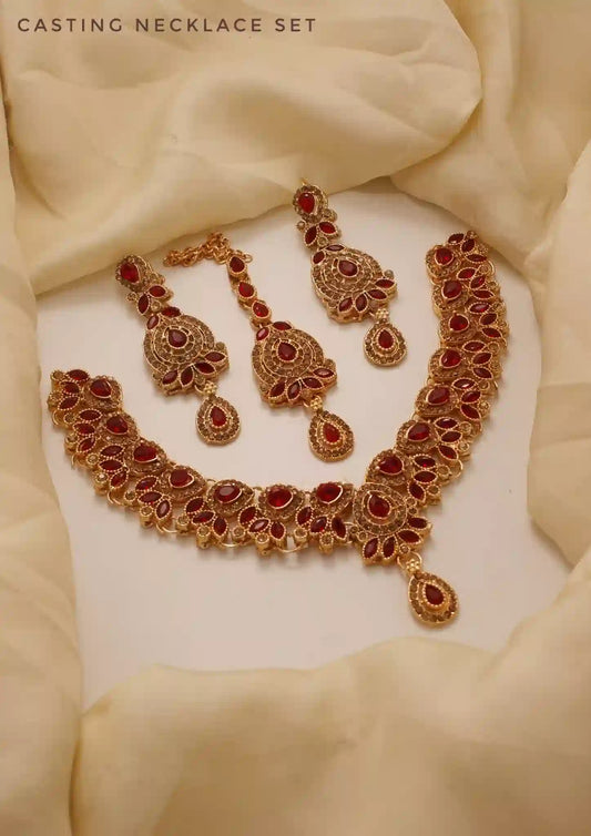 Casting Necklace Set – Premium Finish Elegant Jewelry