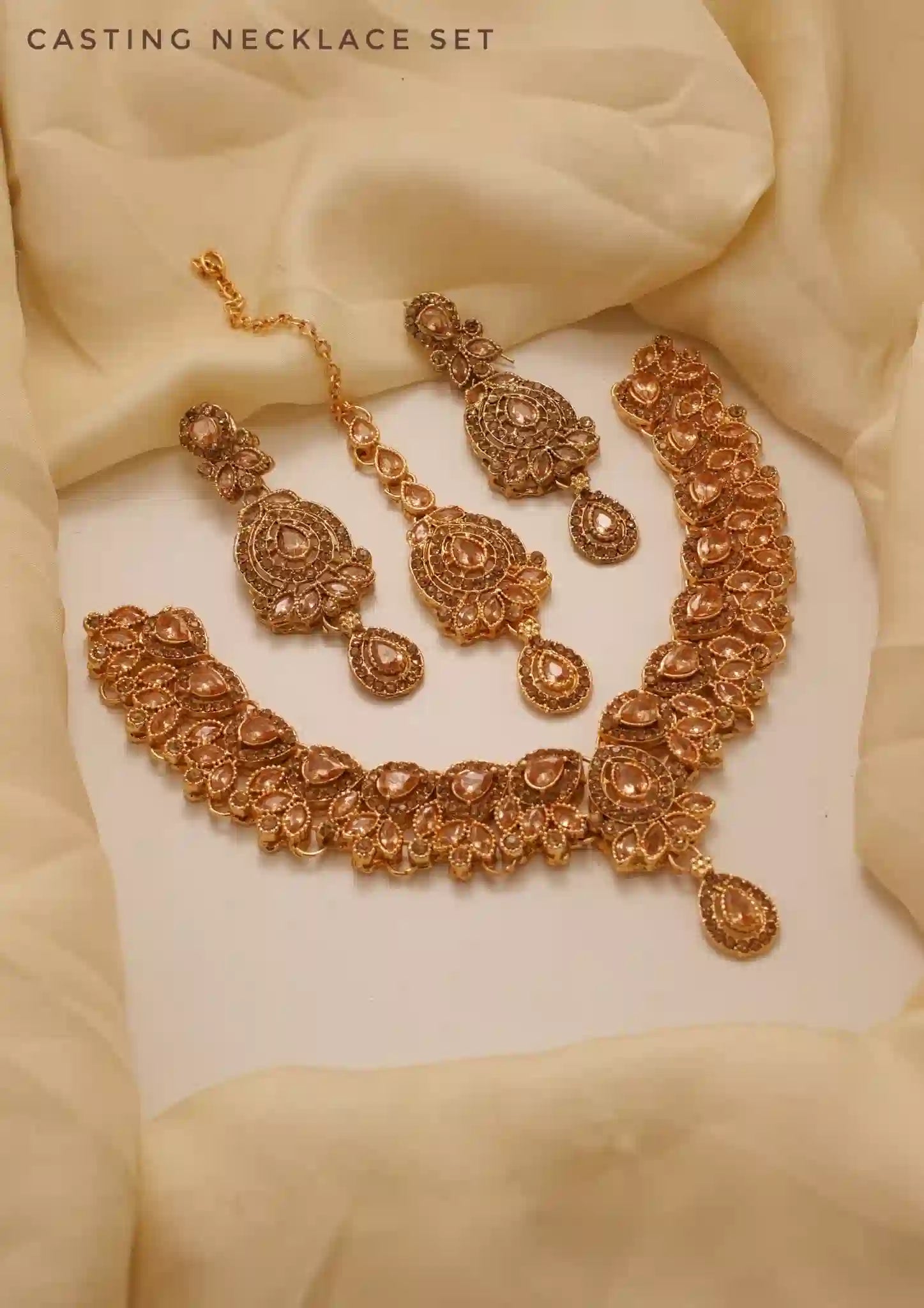 Casting Necklace Set – Premium Finish Elegant Jewelry
