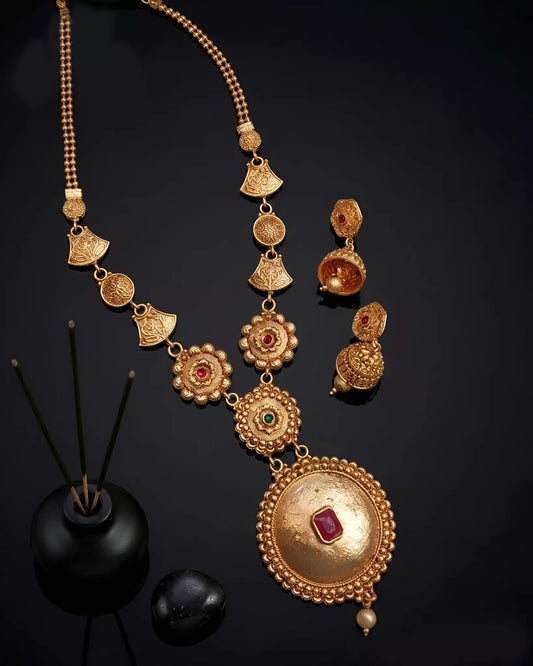 Classic Rajwadi Mala Set – Rich Traditional Design