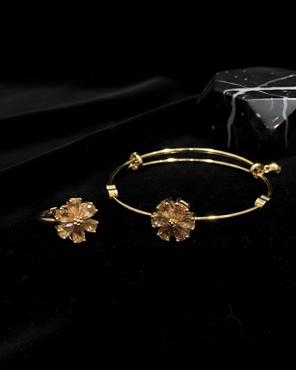 Elegant Bracelet & Ring Combo – Premium Fashion Jewelry Set - Gram