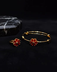 Elegant Bracelet & Ring Combo – Premium Fashion Jewelry Set - Gram