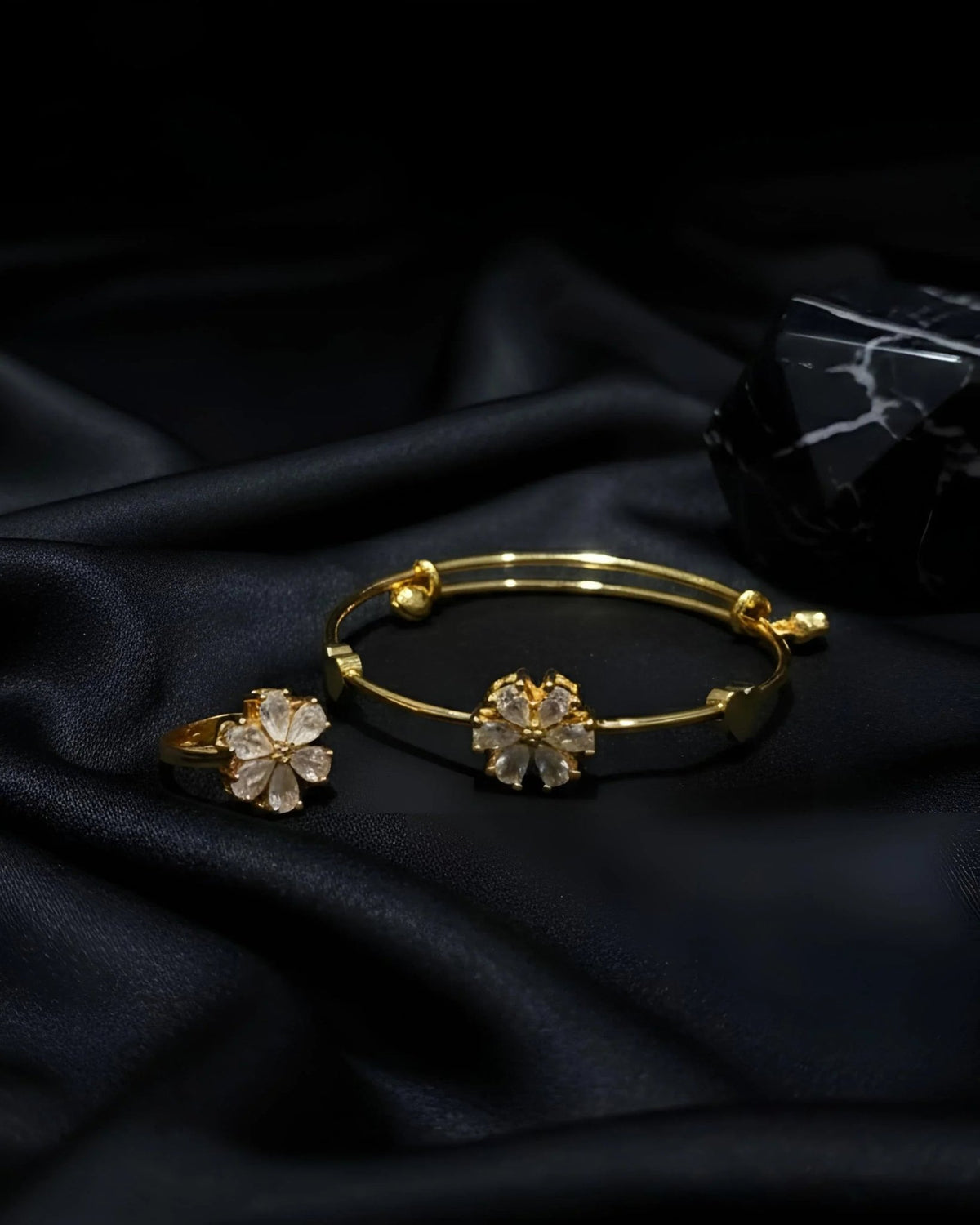 Elegant Bracelet & Ring Combo – Premium Fashion Jewelry Set - Gram