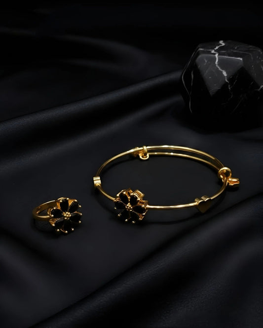 Elegant Bracelet & Ring Combo – Premium Fashion Jewelry Set - Gram