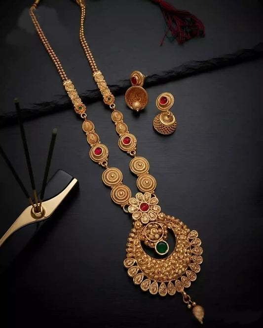 Elegant Rajwadi Mala Set