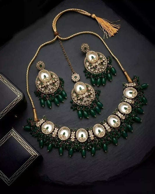 Antique Sparkle Necklace Set