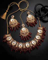 Gold Sparkle Necklace Set
