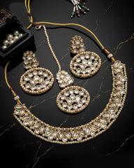 Golden Kundan Necklace Set