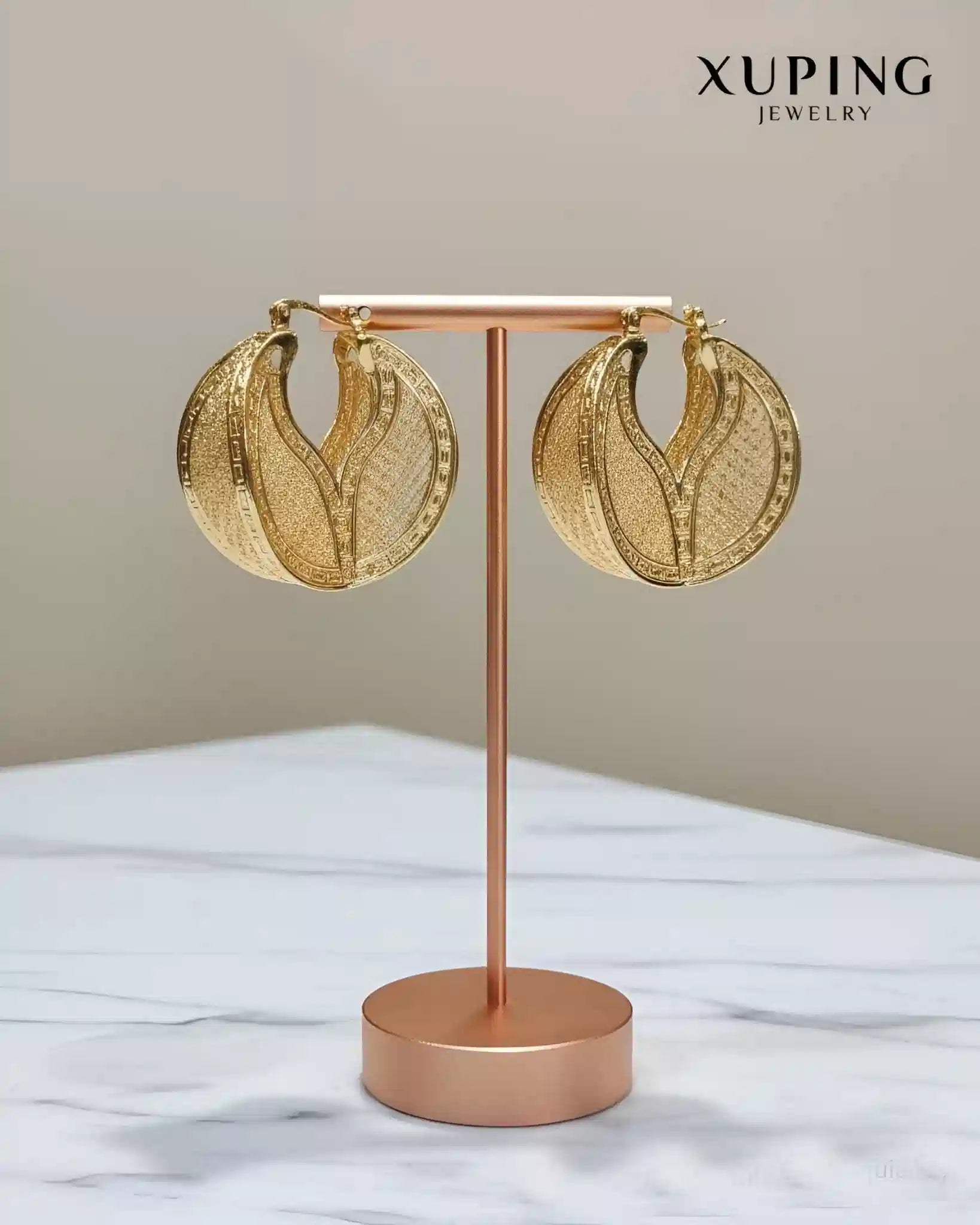 Xuping Graceful Hoop Earrings