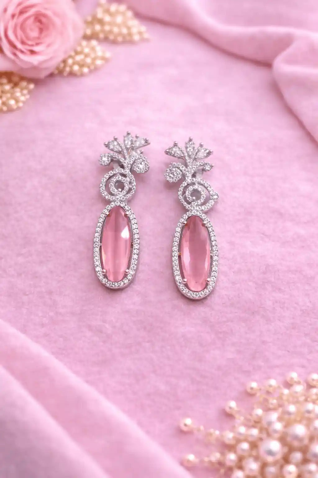 Luxury Crystal Drop Earrings | Elegant Statement Party Wear Earrings for Women