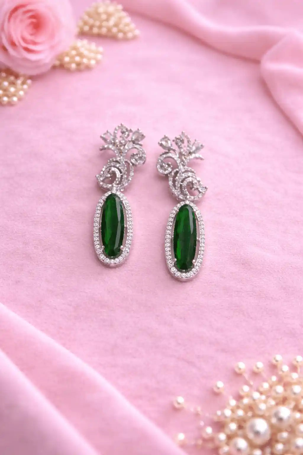 Luxury Crystal Drop Earrings | Elegant Statement Party Wear Earrings for Women