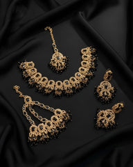 Premium Statement Necklace Earrings and Tikka Set