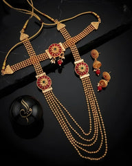 Rajwadi Mala Necklace Set