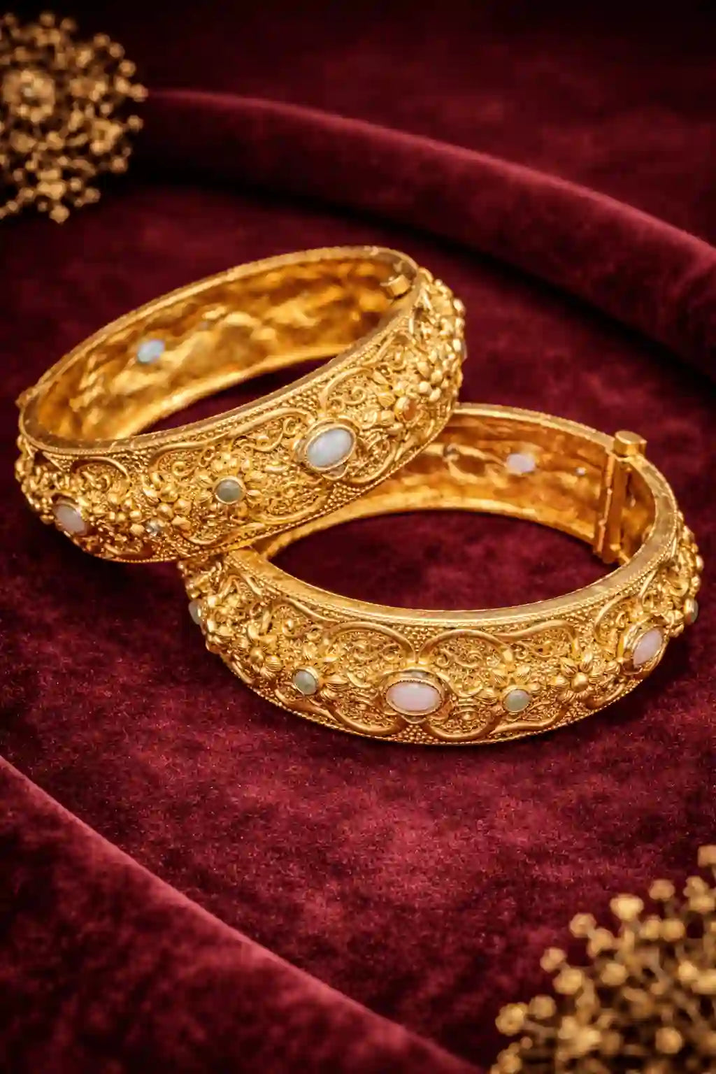 Rajwari Antique Bangle Set – Traditional Statement Bangles