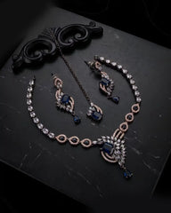 Zivara Dual Polish AD Necklace Set