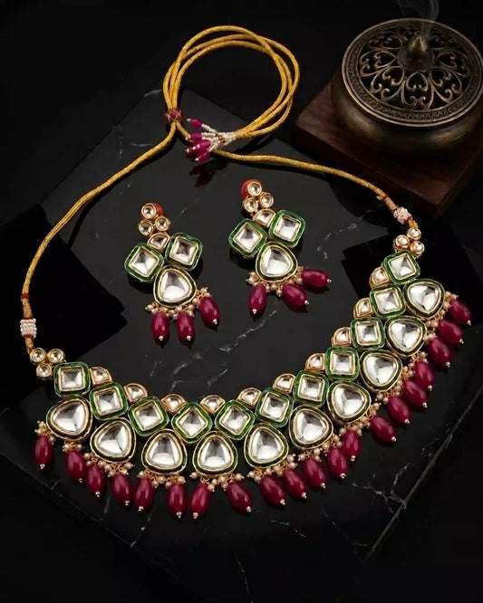 Zivara Royale Kundan Necklace Set